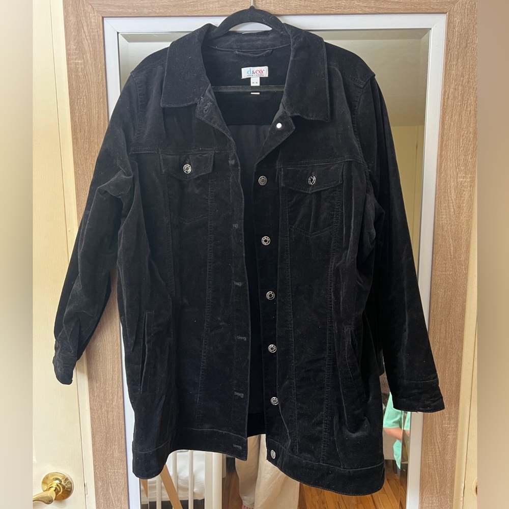 Black Jean oversized jacket